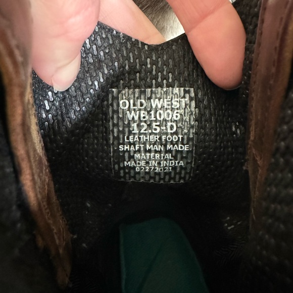 Boys Old West Western Style Boots Digital Camo - Picture 2 of 6